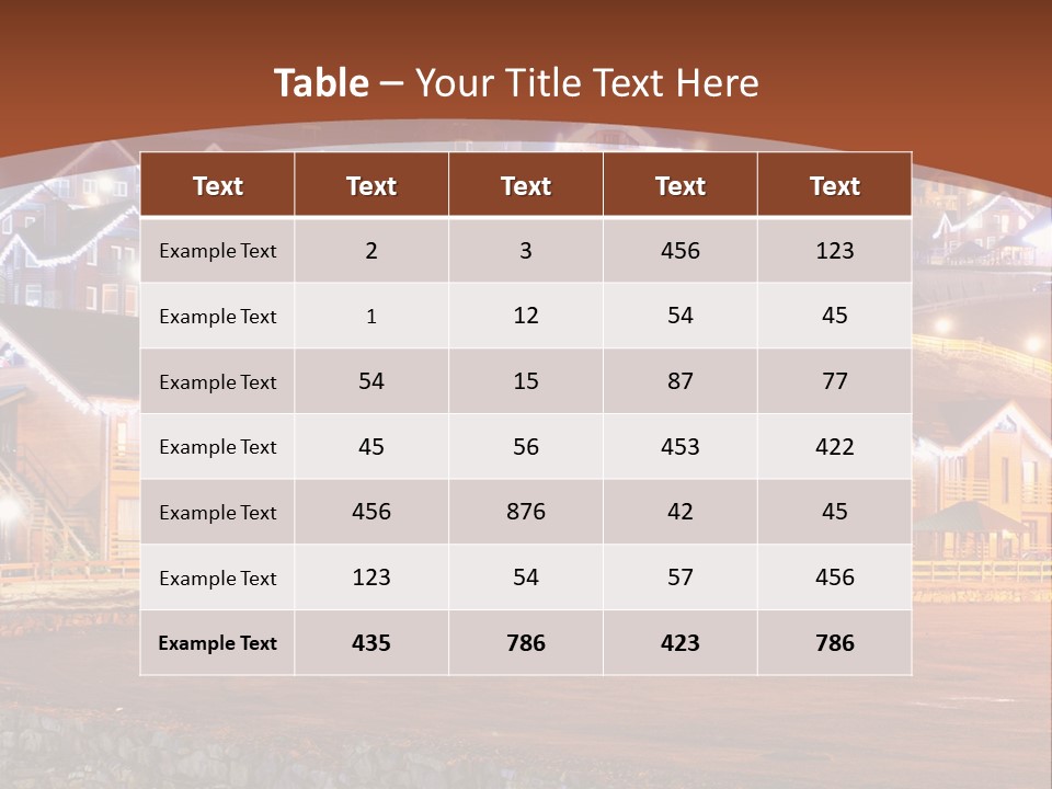 Estate Europe Landscape PowerPoint Template