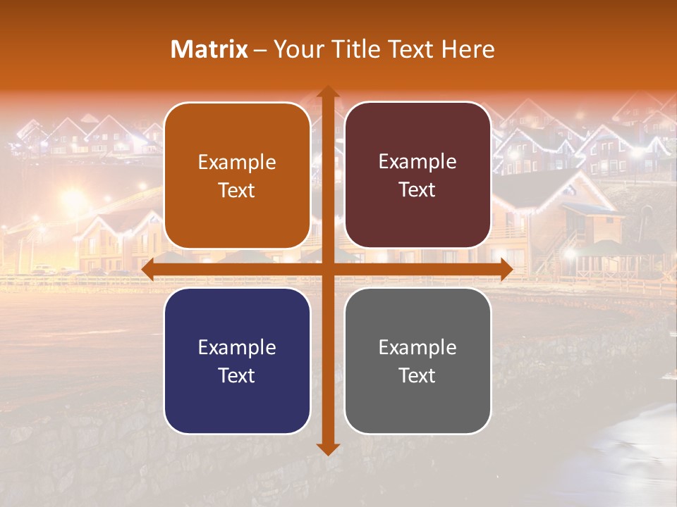 Cottage Bright Xmas PowerPoint Template