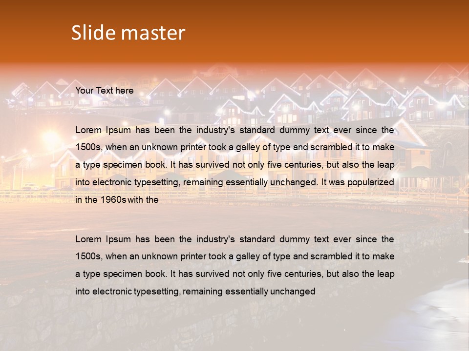 Cottage Bright Xmas PowerPoint Template