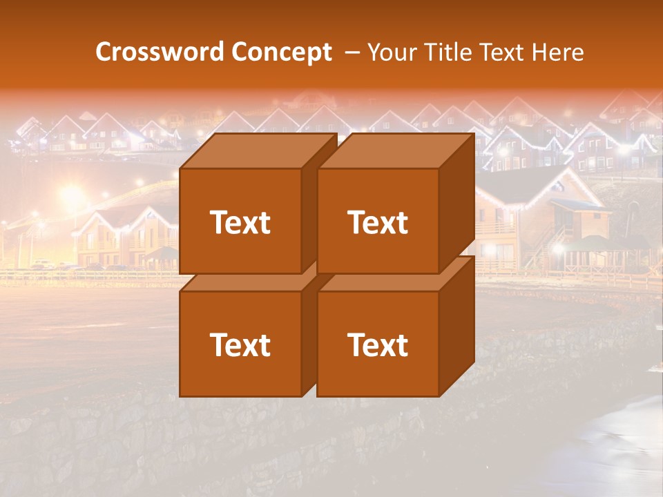 Cottage Bright Xmas PowerPoint Template