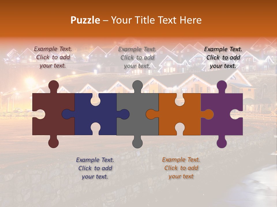 Cottage Bright Xmas PowerPoint Template