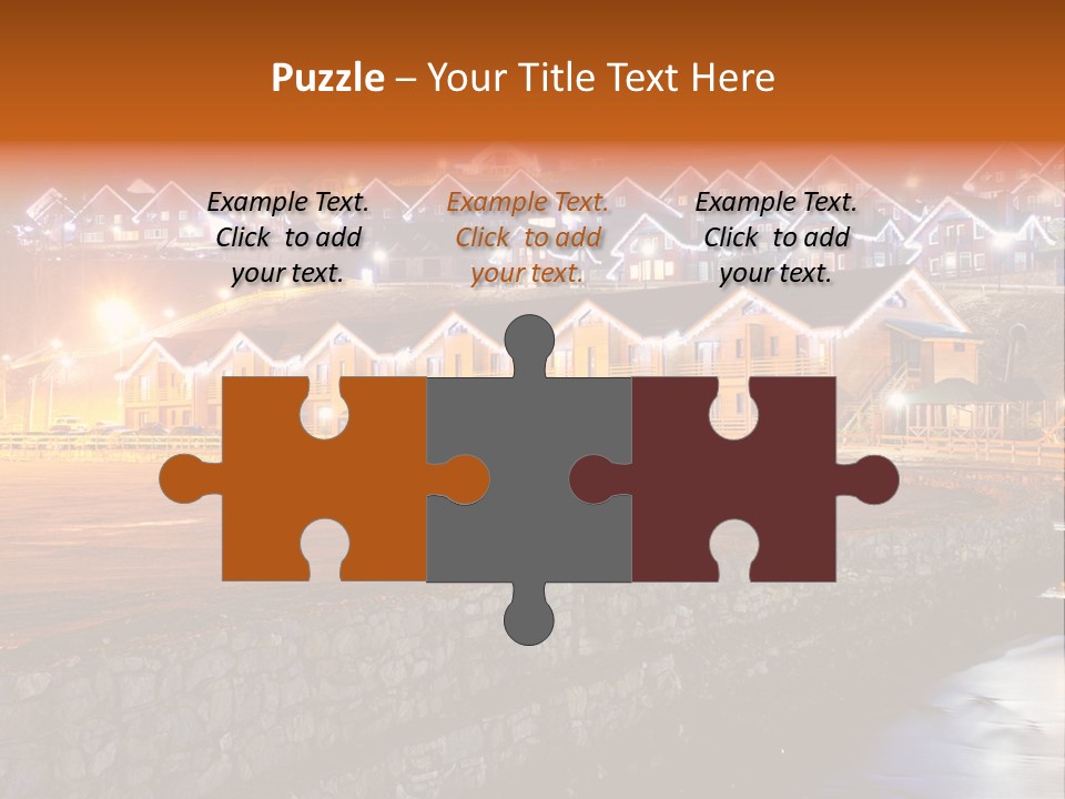 Cottage Bright Xmas PowerPoint Template