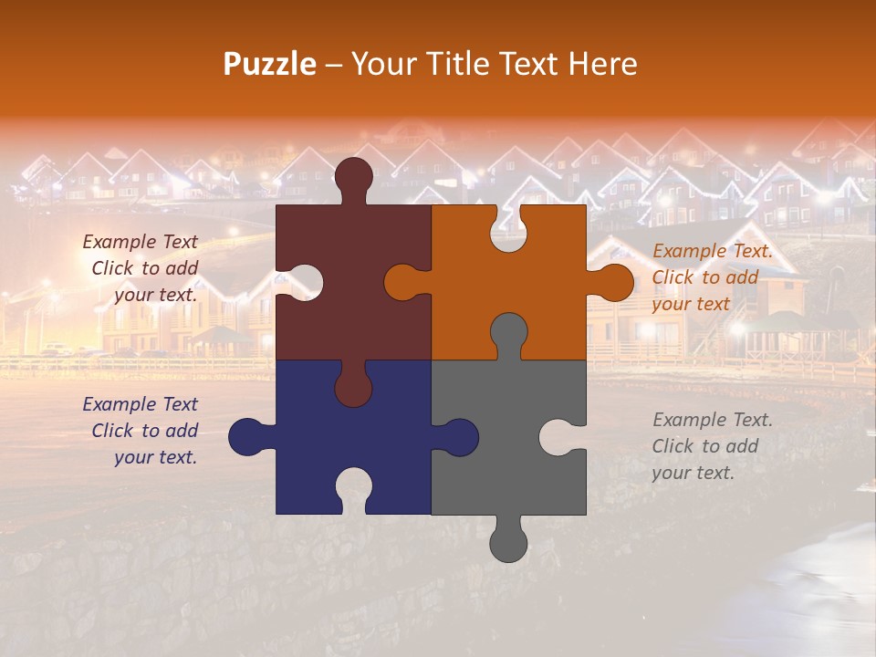 Cottage Bright Xmas PowerPoint Template