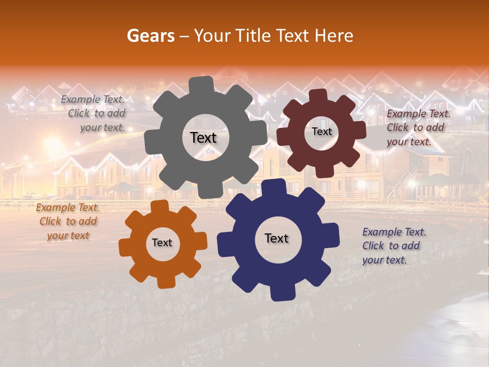 Cottage Bright Xmas PowerPoint Template