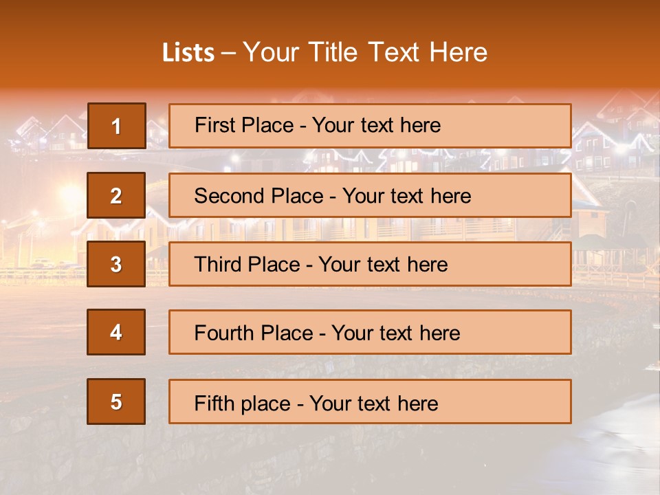 Cottage Bright Xmas PowerPoint Template