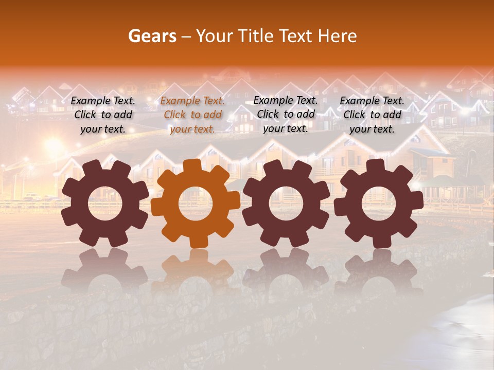 Cottage Bright Xmas PowerPoint Template