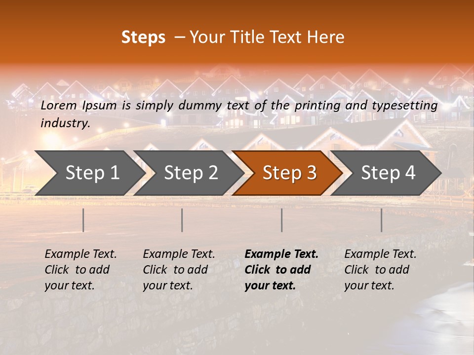 Cottage Bright Xmas PowerPoint Template