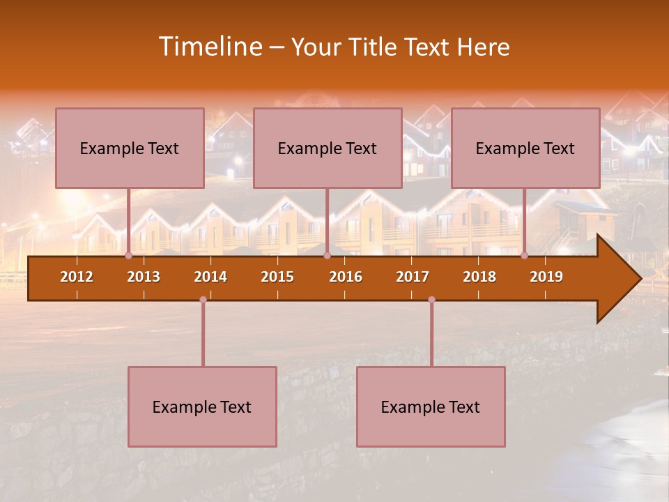 Cottage Bright Xmas PowerPoint Template