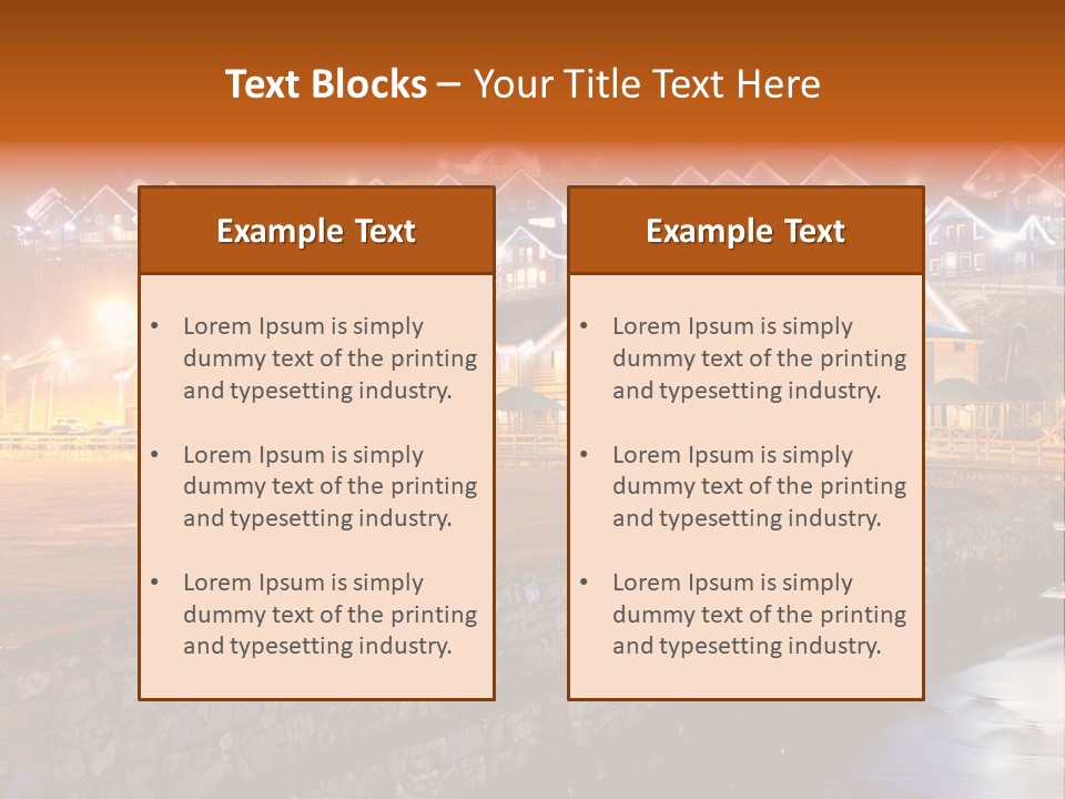 Cottage Bright Xmas PowerPoint Template