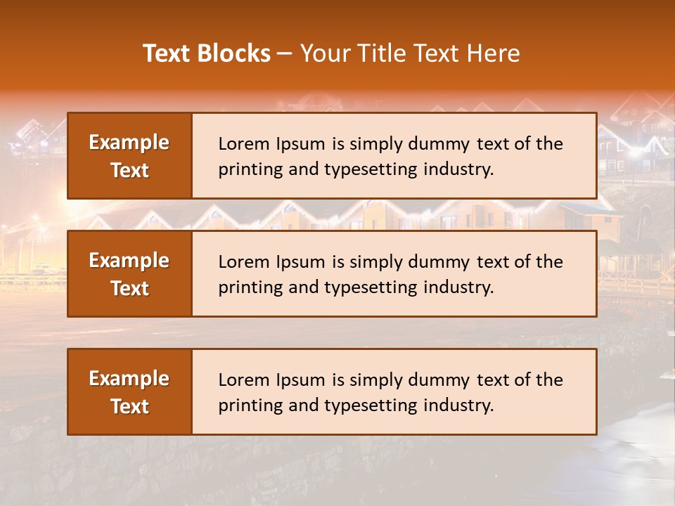 Cottage Bright Xmas PowerPoint Template