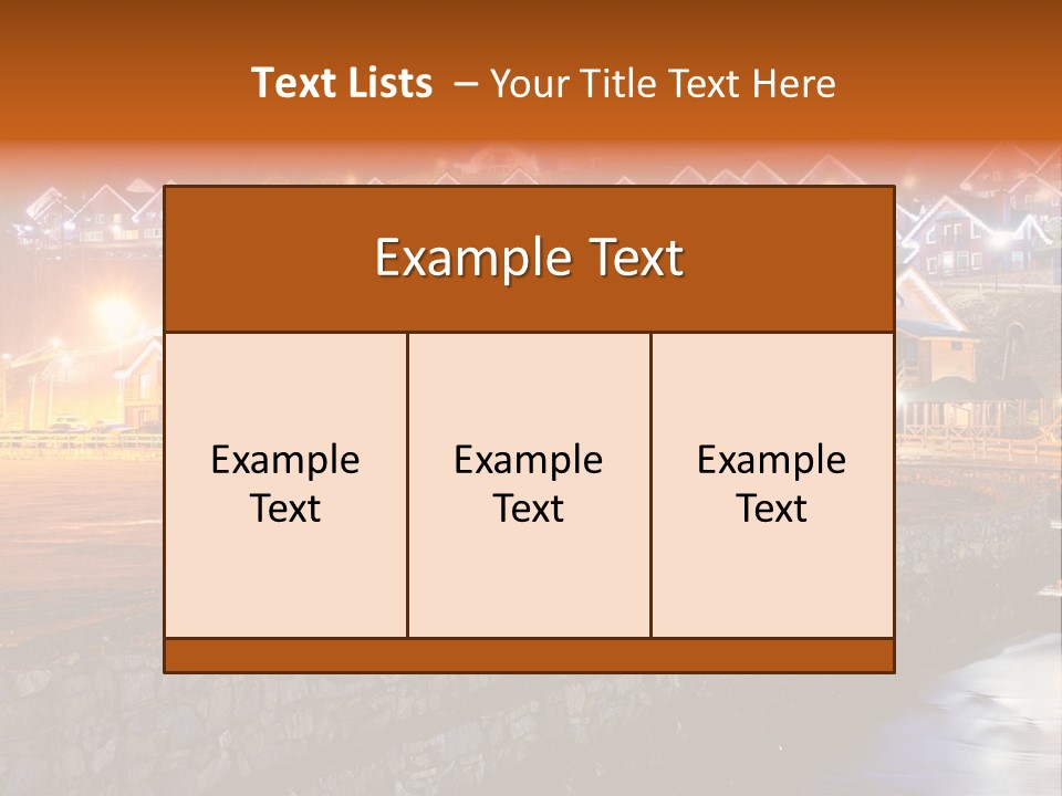 Cottage Bright Xmas PowerPoint Template