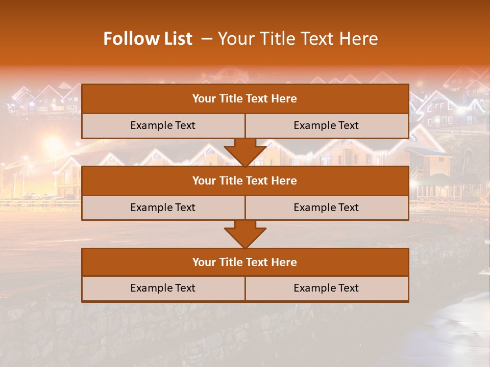 Cottage Bright Xmas PowerPoint Template