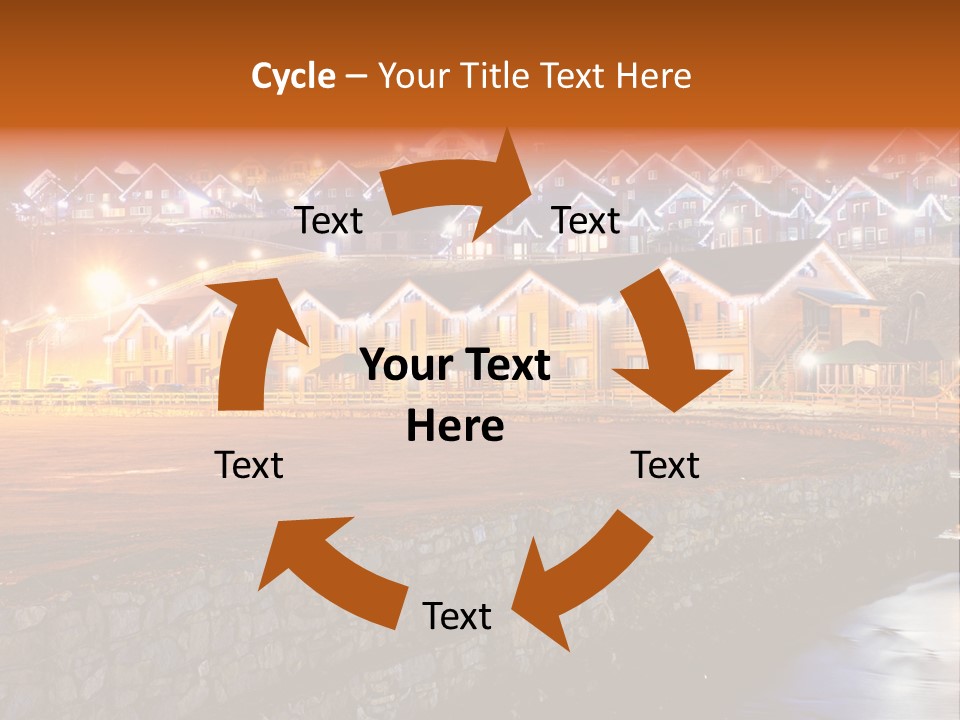 Cottage Bright Xmas PowerPoint Template
