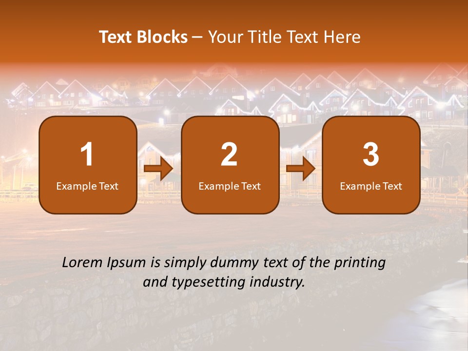 Cottage Bright Xmas PowerPoint Template