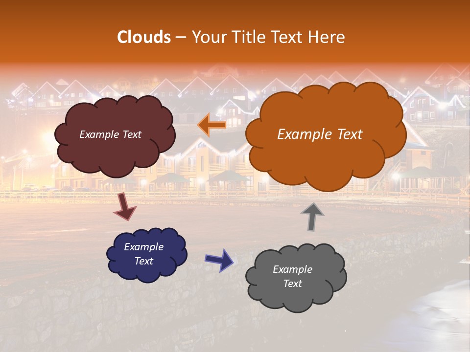 Cottage Bright Xmas PowerPoint Template