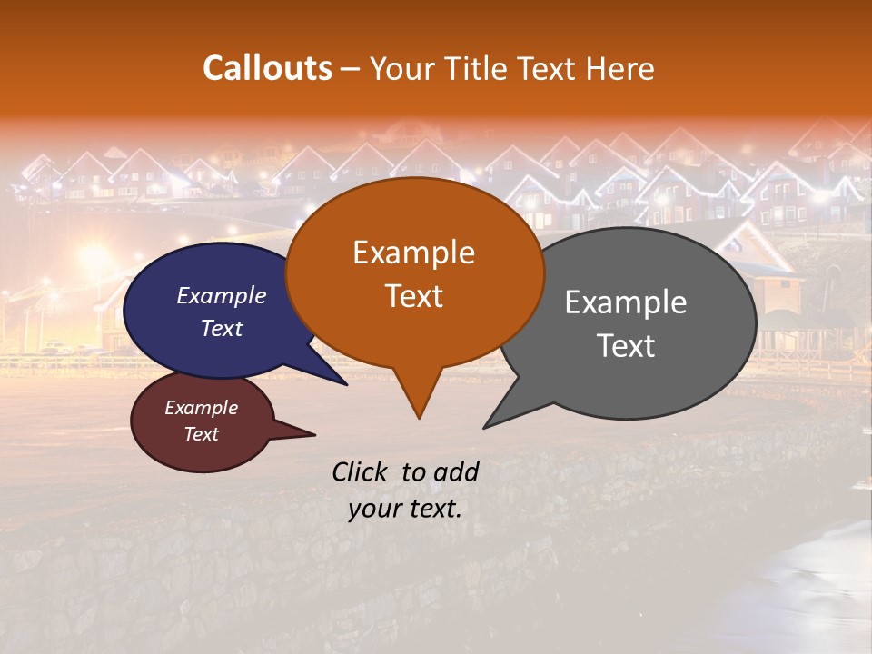 Cottage Bright Xmas PowerPoint Template