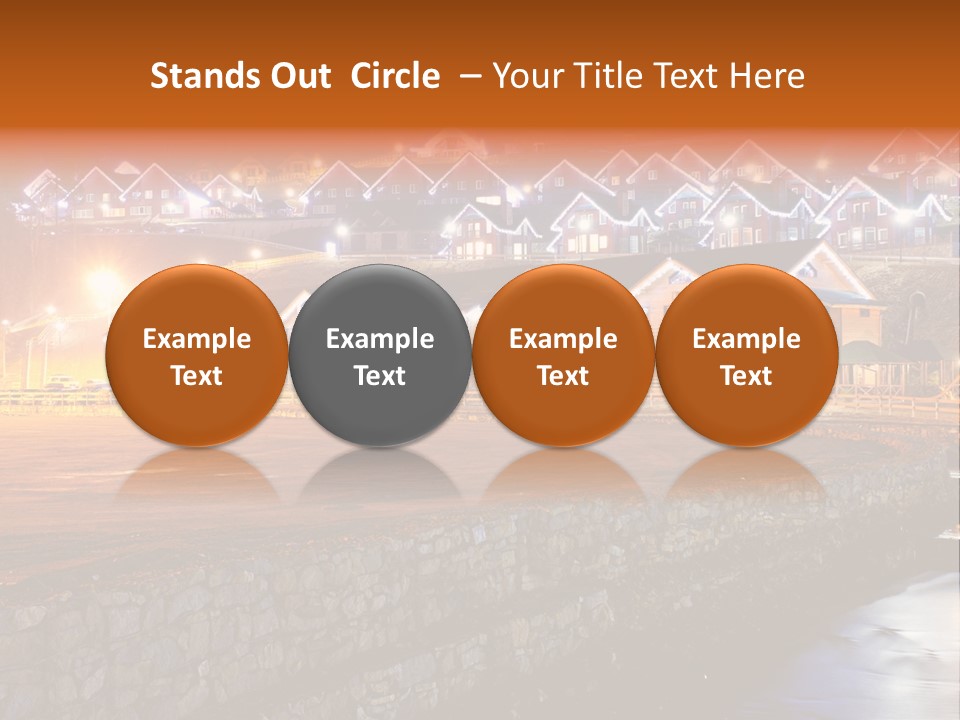 Cottage Bright Xmas PowerPoint Template