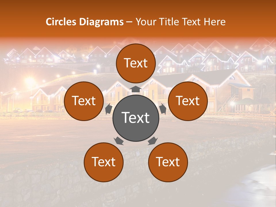 Cottage Bright Xmas PowerPoint Template