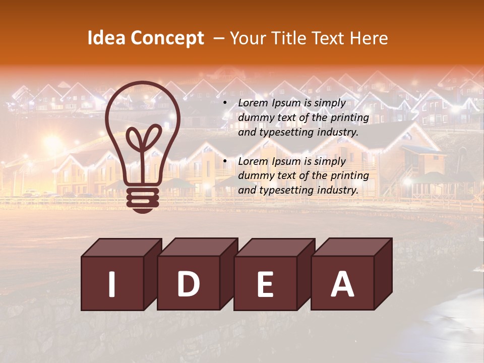 Cottage Bright Xmas PowerPoint Template