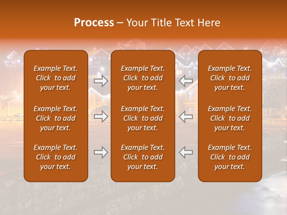 Cottage Bright Xmas PowerPoint Template