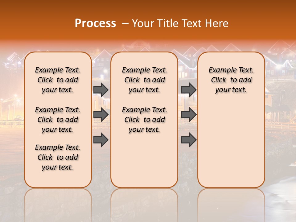 Cottage Bright Xmas PowerPoint Template