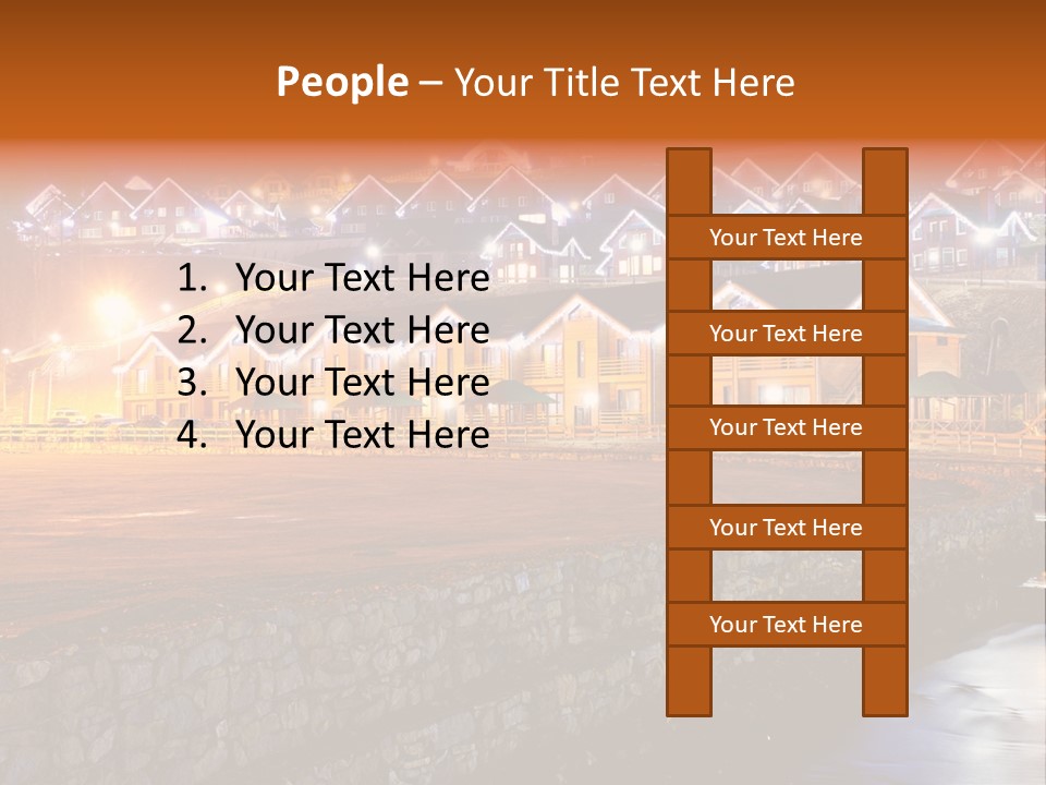Cottage Bright Xmas PowerPoint Template