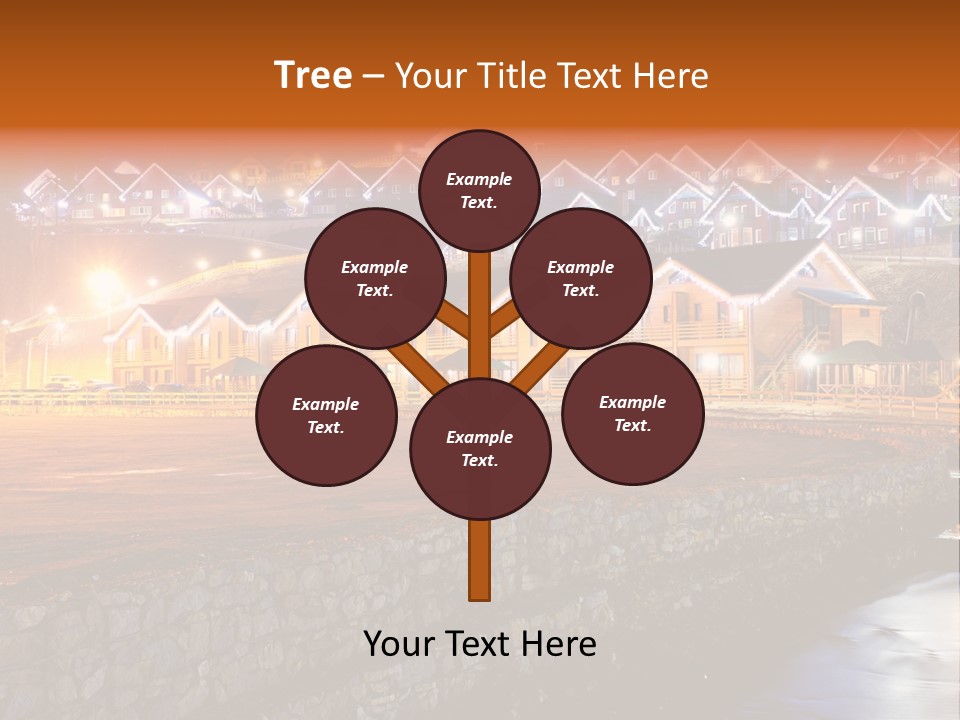 Cottage Bright Xmas PowerPoint Template