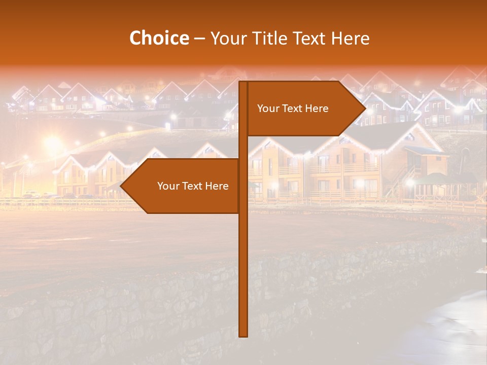 Cottage Bright Xmas PowerPoint Template