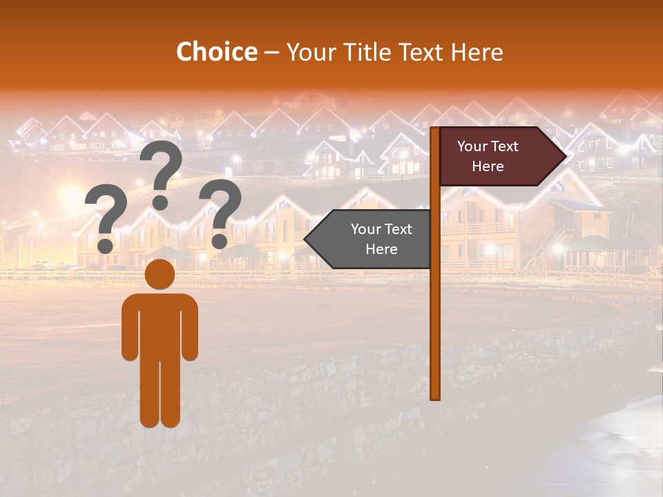 Cottage Bright Xmas PowerPoint Template