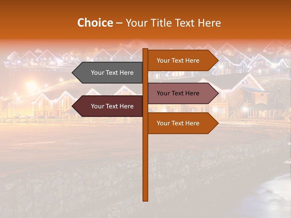 Cottage Bright Xmas PowerPoint Template