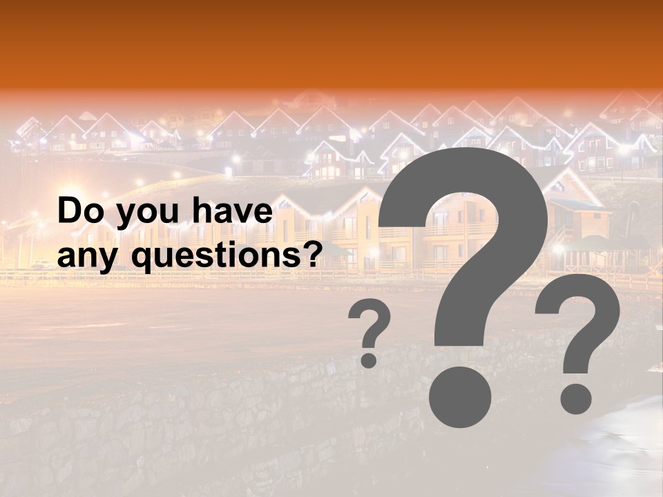 Cottage Bright Xmas PowerPoint Template