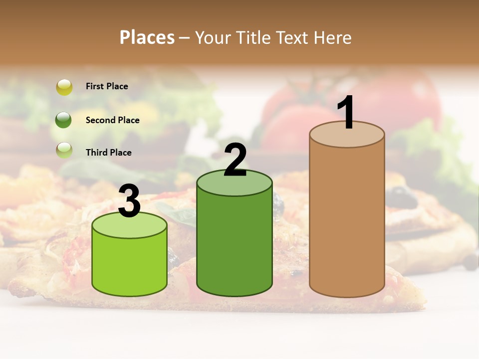 Isolated Pepperoni Baked PowerPoint Template