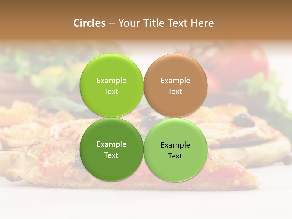 Isolated Pepperoni Baked PowerPoint Template