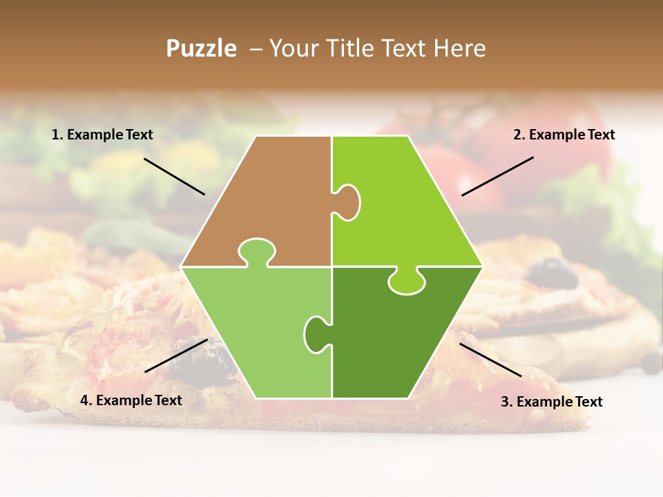 Isolated Pepperoni Baked PowerPoint Template