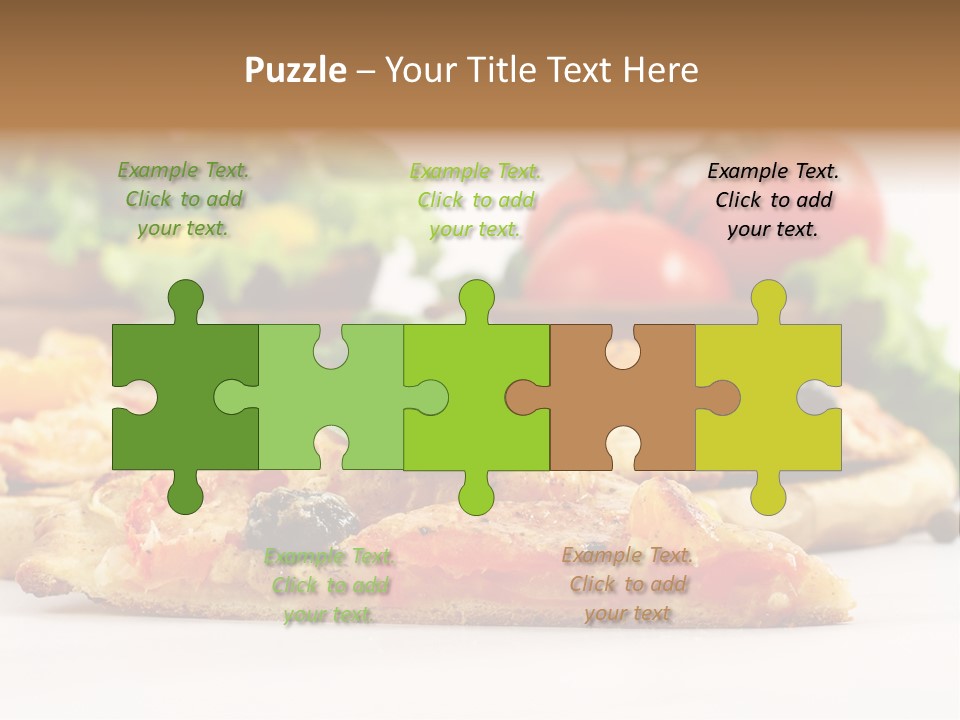 Isolated Pepperoni Baked PowerPoint Template