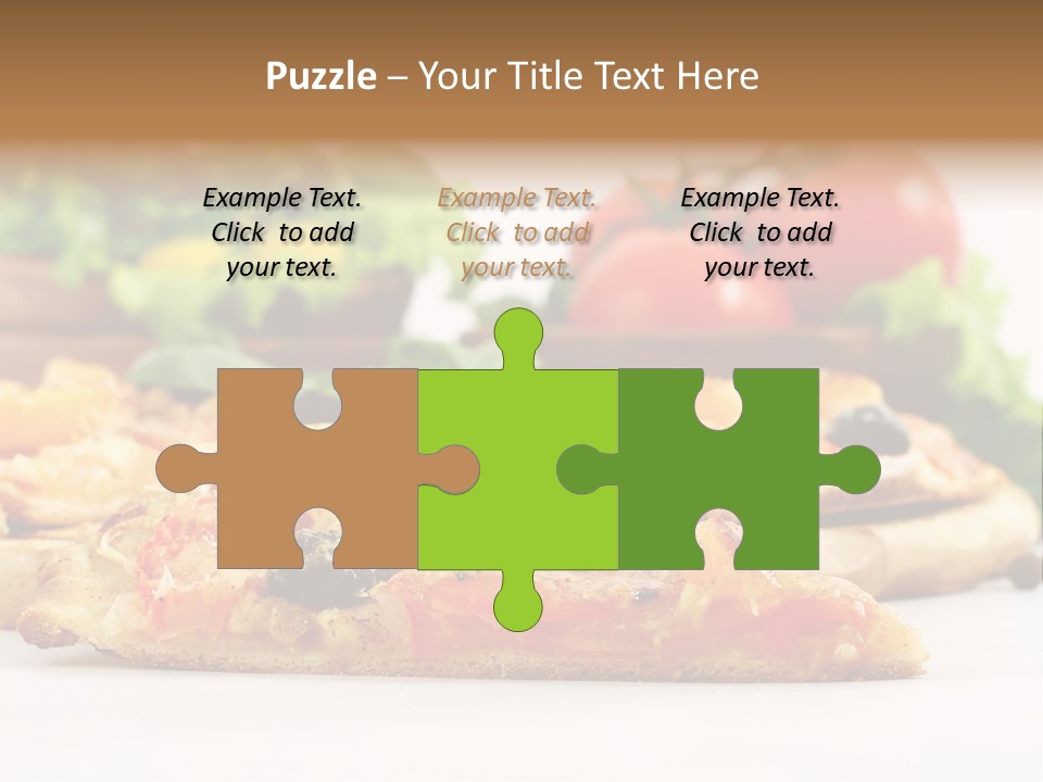 Isolated Pepperoni Baked PowerPoint Template