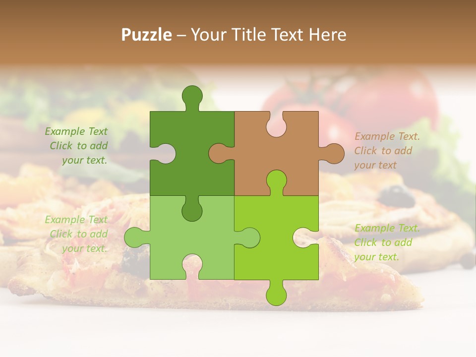 Isolated Pepperoni Baked PowerPoint Template