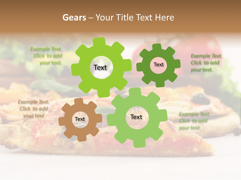 Isolated Pepperoni Baked PowerPoint Template