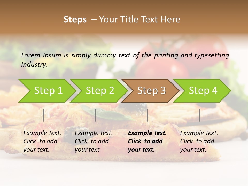 Isolated Pepperoni Baked PowerPoint Template