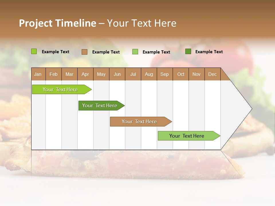 Isolated Pepperoni Baked PowerPoint Template