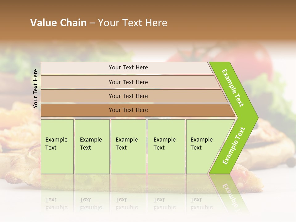Isolated Pepperoni Baked PowerPoint Template