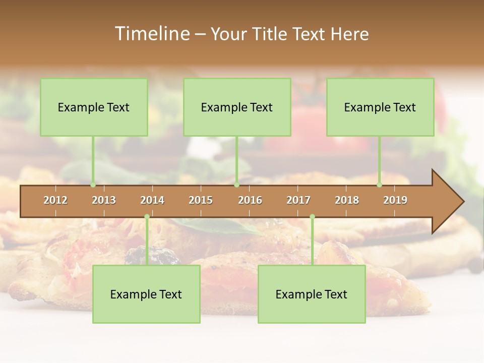 Isolated Pepperoni Baked PowerPoint Template