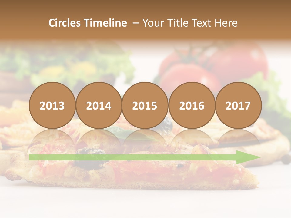 Isolated Pepperoni Baked PowerPoint Template