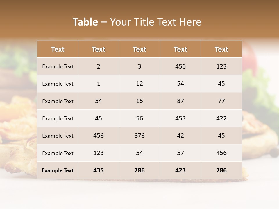 Isolated Pepperoni Baked PowerPoint Template