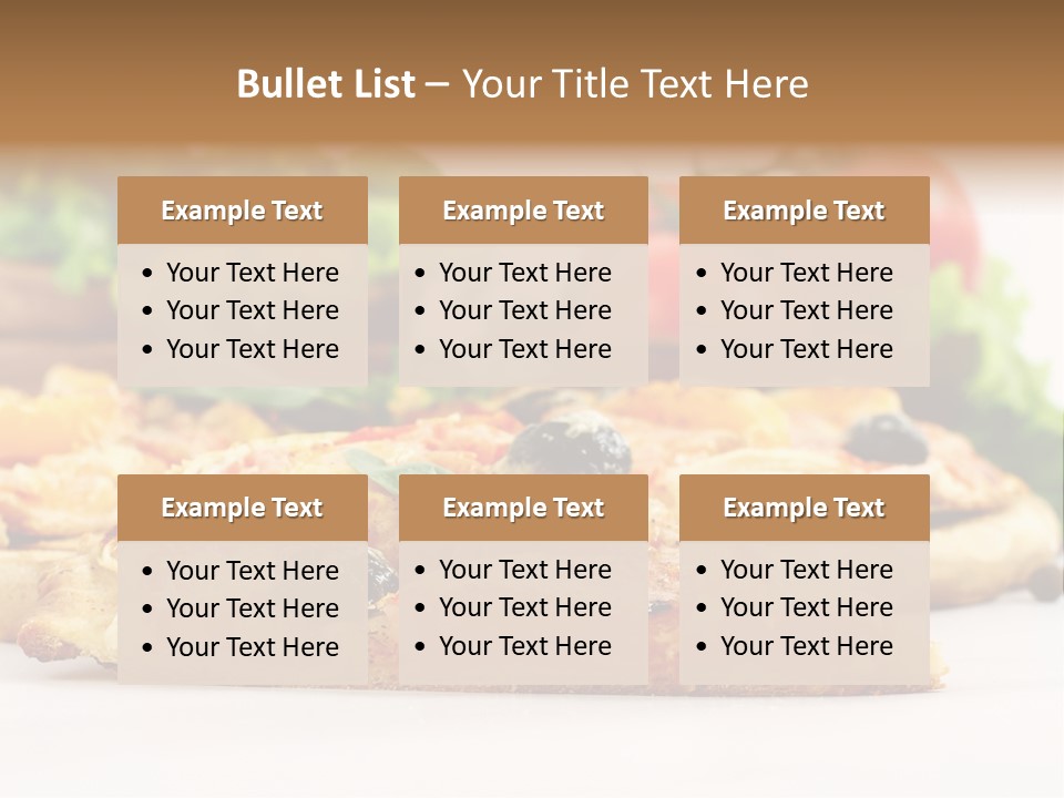 Isolated Pepperoni Baked PowerPoint Template