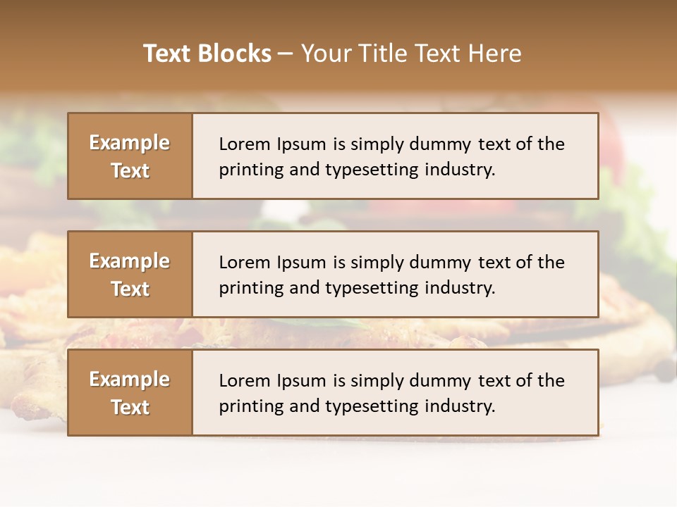 Isolated Pepperoni Baked PowerPoint Template