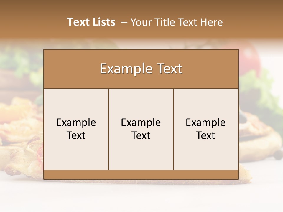 Isolated Pepperoni Baked PowerPoint Template