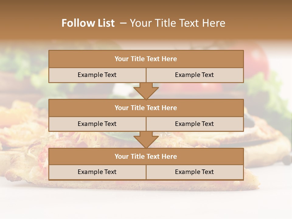 Isolated Pepperoni Baked PowerPoint Template
