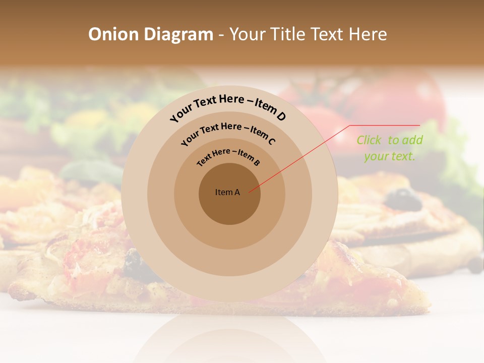 Isolated Pepperoni Baked PowerPoint Template