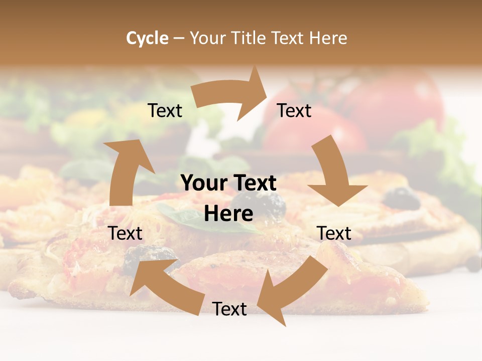 Isolated Pepperoni Baked PowerPoint Template
